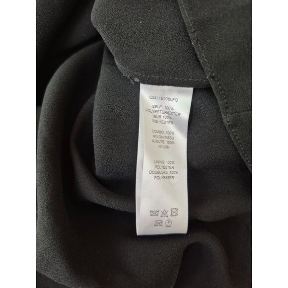 Carolina Herrera Women's Black Embroidered Yoke Pearl Top Blouse Size 16 $1690+ - Picture 6 of 7